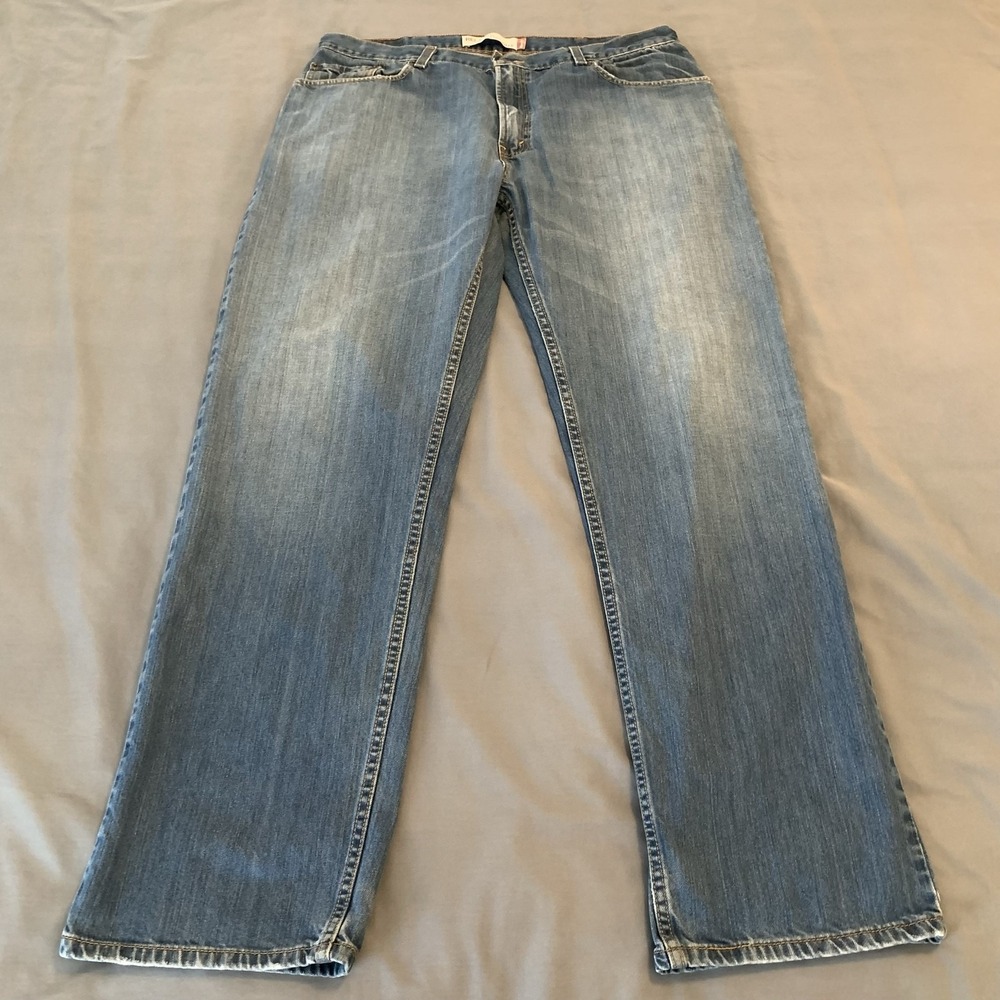 Levis 559 Jeans Mens 38x34 Blue Medium Wash Relaxed Straight Denim Pants Casual
